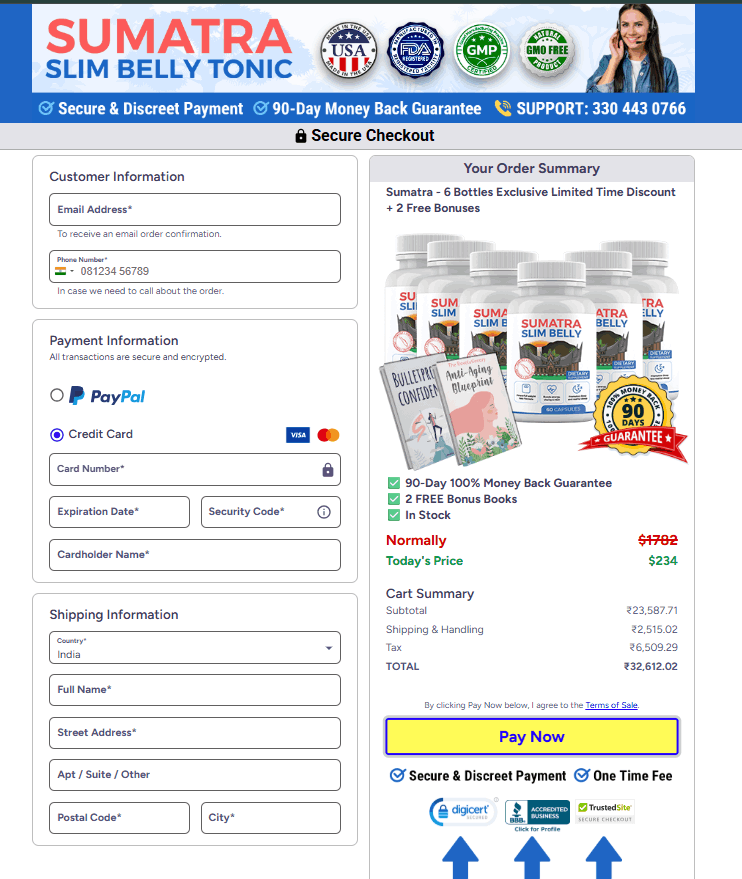 Sumatra Slim Belly Tonic ClickBank official checkout offer